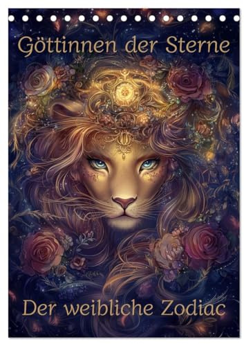 Göttinnen der Sterne - der weibliche Zodiac (Tischkalender 2026 DIN A5 hoch), CALVENDO Monatskalender: Sternenkräfte in weiblicher Gestalt (CALVENDO Kunst)