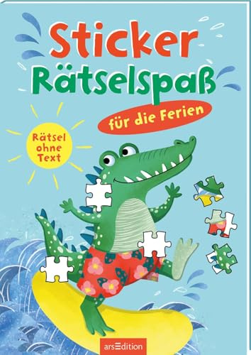 Sticker-Rätselspaß für die Ferien: Rätsel ohne Text | Abwechslungsreiche Rätsel für Vorschulkinder