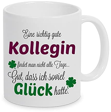Kollegin Tasse - Geschenk für Arbeitskollegin - Dankeschön Tasse - Beste Kollegin Tasse - Kollegin Kaffeebecher - Teetasse für die Kollegin Abschied