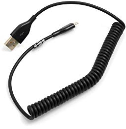 System-S Micro USB Spiral Kabel 50-100 cm