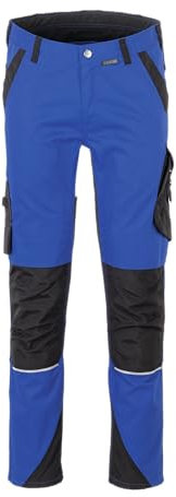 Planam 6402090 Norit Herren Hosen - Leichte Arbeitshose - Farben: königsblau/schwarz - Größe 90