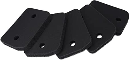 5x Schwammfilter Sockelfilter Schaumstoff Filter Schaumfilter 207x155mm kompatibel mit Miele 9164761 für Wärmepumpentrockner Trockner - LUTH Premium Profi Parts