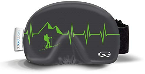 SOGGLE Skibrillen Schutz Überzug aus Mikrofaser (one Size), Farbe:Heartbeat 03 Ski Mountaineer