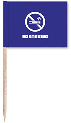 No Smoke Happy Body Art Deco Geschenk Mode Zahnstocher Flags Marker Topper Party Dekoration