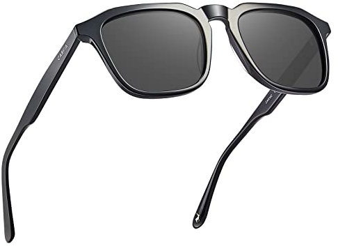 CARFIA Hexagonal Sonnenbrille Herren Polarisierte Fahrenbrille mit UV-Schutz CA5352-1