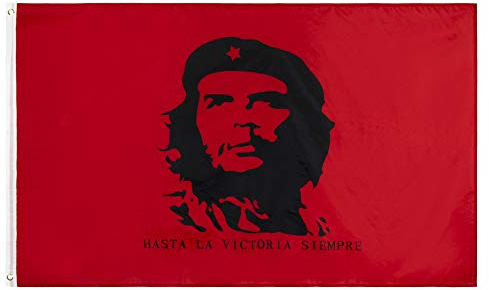 Che Guevara Flagge Hasta La Victoria Siempre Red Cuban Revolution Marxist, 90 x 150 cm