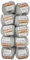 10 x 50g Strickwolle YarnArt Baby Cotton mit 50% Baumwolle, 500 Gramm Wolle einfarbig (grau 451)