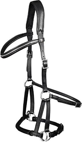 WALDHAUSEN Waldhausen X-Line Trensenzaum Gebisslos Supersoft Nuova, WB, schwarz
