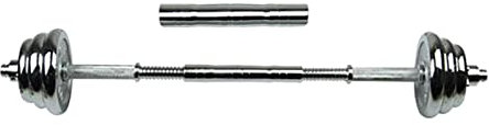 Amagogo Solide Hantel Verlängerung Bar Anschluss er Standard Barbells Gebäude Joiner Joint Anschluss mit Hauptpunkt, Key, Anpassung Schrauben, 20cm
