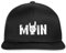 Spreadshirt Moin Rock n Roll Gruß Aus Dem Norden Musik Rocker Snapback Cap, One Size, Schwarz/Schwarz