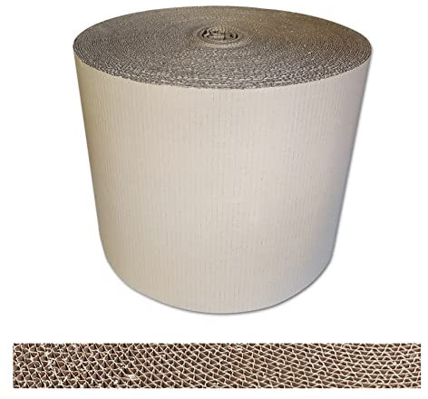verpacking Rollenwellpappe 40 cm x 70 m, Füllmaterial Wellpappe auf Rolle C-Welle Verpackungsmaterial Wellpappenrolle Polstermaterial