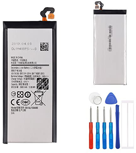 E-yiiviil EB-BJ730ABE Batterie de rechange compatible avec Samsung Galaxy J7 Pro 2017 J730F J730GDS J730G J730 avec outils