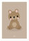 Klebekerlchen Poster 30x40 mit Waldtieren | Dekoration für Kinderzimmer und Babyzimmer | Bilder mit Tiermotiven für Jungen und Mädchen | ohne Rahmen – Bär