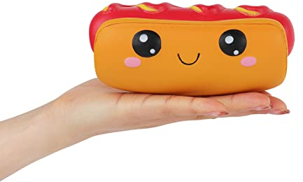 Anboor Squishies Hot Dog Spielzeug Kawaii Weiches Essen Langsam Aufsteigende Duftende Brot Squishies Stressabbau Kinder Spielzeug