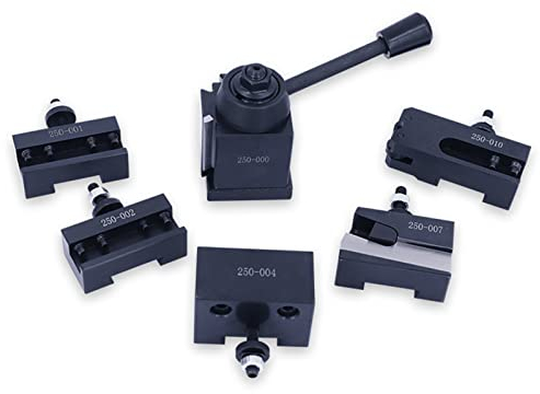 OXA Keiltyp Werkzeug Pfosten Set 250-000, Werkzeug Pfosten für Mini-Drehmaschine bis 8 CNC Drehbank Werkzeughalter, Werkzeugmaschinenzubehör für Drehmaschinen mit hohem Kohlenstoffstahlgehalt