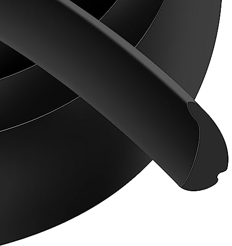 3 m Wohnmobil-Fensterdichtungs-Set, 1,27 cm x 0,6 cm, Gummiverkleidung, mit Verriegelungsdichtung, Schwarz