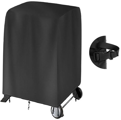 Cover Fit for Ninja Woodfire Outdoor Grill on Stand(ONLY COVER)[OG701UK]- Outdoor Electric BBQ Stand Cover, Waterproof Dustproof 420D Oxford, 2 Drawstrings and 4 Buckles