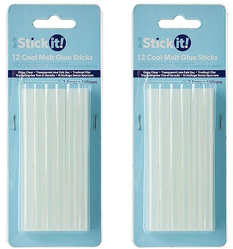 Stick it Cool Melt Glue Gun Stick, Blue (Pack of 2)