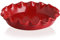 Sweejar Home Plat à tarte rond en céramique cannelé de 29 cm, moule à quiche anti-adhésif pour tarte à la citrouille et aux pommes, motif ferme (rouge)