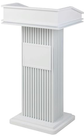 PZEOB Moderne Rednerpulte aus Edelstahl mit Podiumsständer und offenem Ablagefach. Podiums-Bodenkanzeln, tragbares Rednerpult