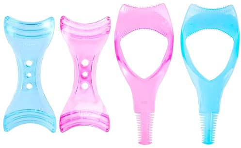 4Pcs Mascara Shield Applicator Guard Makeup Eyelash Tool Mascara Applicator Set with Eyelash Guard and Eyeliner Shield Applicator Guide Tool Mascara Stencil for Ladies Girls Women