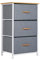 Panana Dresser Storage Tower Bedroom Cabinet Stand with Removable Fabric Drawers Bins for Closet - Steel Frame, Wood Top Organizer for Bedroom, Entryway, Closet, (3 Drawer)