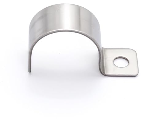 MgcTolBox 20 Stück Befestigungsschelle - V2A Edelstahl Rohr Rohrschelle Schlauchschnalle Rohrhalterung | Metallkabelschellen für max. Rohrdurchmesser Ø 25 mm