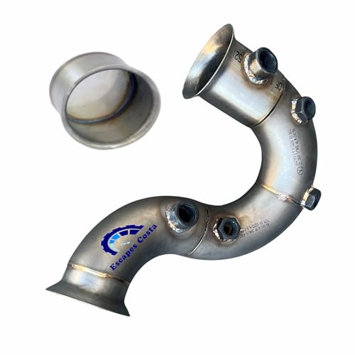 Downpipe compatibile con Leon 5F, Audi a3 8V, Golf 7 - Downpipe 60 mm Acciaio Inox 304 - Motori 1.6 TDI, 2.0 TDI - Include tappo Egr