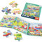 ASTARON Magnetische Puzzle für Kinder, 12-16-20 Stück Fahrzeug Kinderpuzzle ab 3 Jahre, Beschäftigung für Kinder im Autofahrt Flugzeug, Kindergeburtstag Geschenke