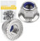 Caianwin Dadi Esagonali a Flangia M10 DIN 6926, Autobloccanti e Dentati, in Acciaio Inox A2