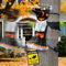 Halloween Deko Abstürzende Hexe in Baum, Halloween Dekoration 37 * 43 IN Crashing Witch Decor - Halloween Baumstämme oder Säulen Dekor Halloween Hexen Requisite Halloween Deko Outdoor (Weiß)