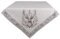 Clayre & Eef Tischdecke 100x100 cm Beige Baumwolle Hirsch Tischtuch