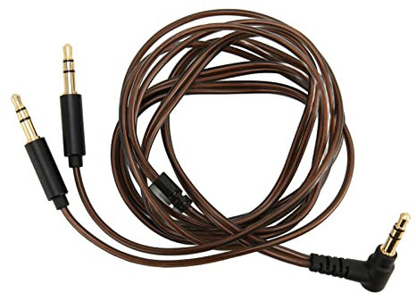 Zunate Câble de Mise à Niveau pour écouteurs 3,5 Mm, Double Cordon Mâle Jack 3,5 Mm OFC Core Câble de Remplacement pour Hifiman Sundara, Arya, Ananda avec Fil de Cuivre Oxygène, 120 Cm