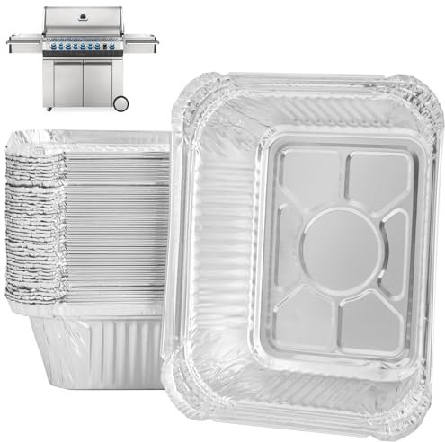 WEBROIL 40 Packungen 62007 Grill-Fettschaleneinlagen für Napoleon-Grillzubehör, Prestige 500 Teile, Einweg-Tropfpfanneneinlagen für Prestige Pro/I/II, Prestige V, Rogue, Mirage, Ultra Chef Serie Teile
