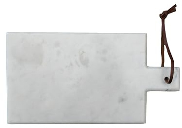 Tagliere rettangolare in marmo bianco