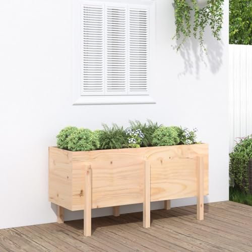 LLEZKBR Furniture Select-Garden Hochbeet 121x50x57 cm Massivholz Kiefer