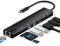 USB C Hub with Ethernet Adapter 8 in 1 Type C Multiport Convertor with 100W PD, 4K HDTV, USB 3.0/2.0, C Port, SD/TF Card Reader for iPhone 15, MacBook, iPad, Samsung, Surface, etc