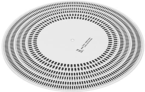 Phono -Kalibrierungs -Strobe -Scheibe Einfache Betriebsgeschwindigkeitskontrolle für -Plattenspieler, Geeignet für -Platten -Player -Player -Stroboskopmatten