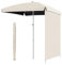 WATAOW Parasol De Jardin Carré Réglable en Hauteur avec Auvent Pare-Soleil pour Jardin, Pelouse, Terrasse, Plage Extérieure(260cm)