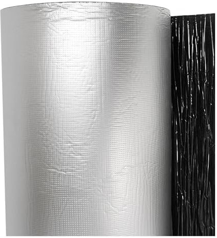 Lámina Aislante para radiador, autoadhesiva, Reflector de Calor, Ahorro de energía, lámina de Aluminio Aislante para radiadores de 5 mm de Grosor, para Ventanas, Suelos, Furgonetas, Caravana
