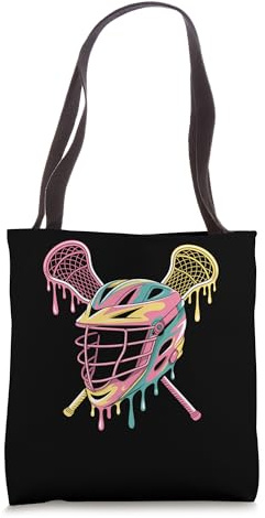 Lacrosse Drip Lax Helmet Ice Cream LAX Sticks girls woman Tote Bag