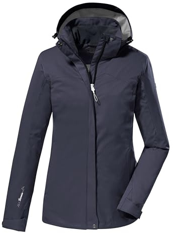 killtec Damen Funktionsjacke/Outdoorjacke mit abzippbarer Kapuze