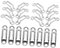 FIXOSHEE 1Set Fissaggio Invisibile per Kit Completo con Fibbia Due Installazione Facile e Inossidabile Design Elegante e