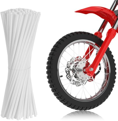 72 fundas universales para radios de motocicleta, radios de bicicleta de 2.9 pulgadas para montar, tubo reflector de plástico duradero, decoración de ruedas para bicicletas todoterreno, silla de