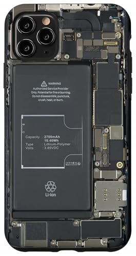 Tarjeta Madre expuesta Microchip Circuito IT Computer Graphic Carcasa para iPhone 11 Pro MAX