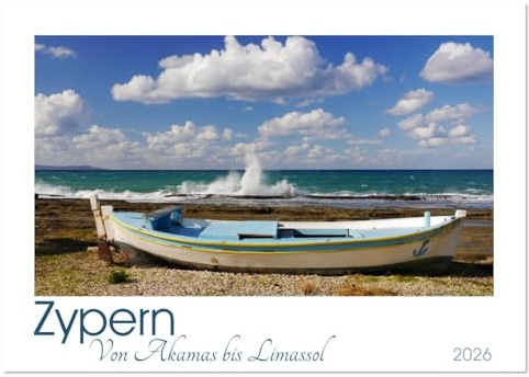 Zypern. Von Akamas bis Limassol (Wandkalender 2026 DIN A4 quer), CALVENDO Monatskalender: Urlaub auf der drittgrößten Insel des Mittelmeeres (CALVENDO Orte)