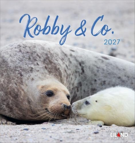 Robby & Co. Postkartenkalender 2027: Robben und Seehunde in natürlicher Umgebung in einem kleinen Kalender. Postkarten-Fotokalender für Tierfreunde zum Aufstellen oder Aufhängen
