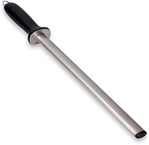 ARCCI 25 cm Diamond Sharpening Rod, Diamond Carbon Steel Knife Sharpening Rod, Professional Chef Honing Rod, Household Knife Steel