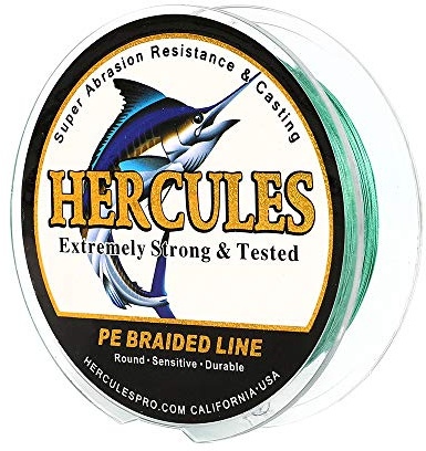 HERCULES Braided Fishing Lines 8 Strands 100m-2000m 10lb-300lb Super Strong PE Fishing Wire 109-2187 Yards Multifilament Fishing Line for Saltwater & Freshwater Fishing