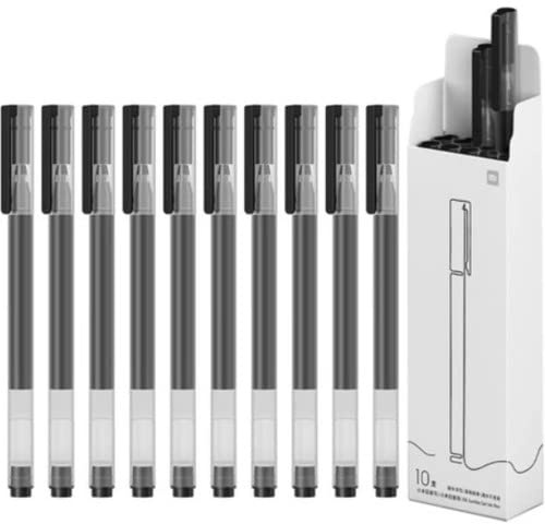 Xiaomi MI Jumbo Gel lnk Pen Super Durable Writing Sign Pen 0.5mm bullet pen 10 pcs a pack (Black)